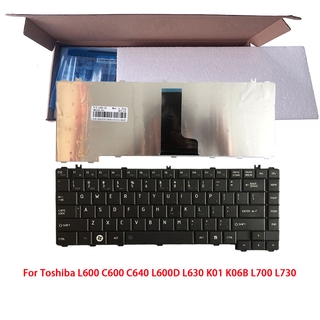 คีย์บอร์ดโน๊ตบุ๊ค Toshiba L600 C600 C640 L600D L630 K01 K06B L700 L730