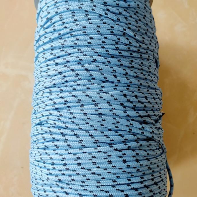 2.5 MM ROLL PRUSK ROPE - FRUSIK ROPE - PARACOD ROPE - BRACELET ROPE - น้ําเงินบิตค์ดํา