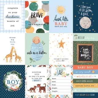 Welcome Baby Boy Double-Sided Cardstock 12"X12"