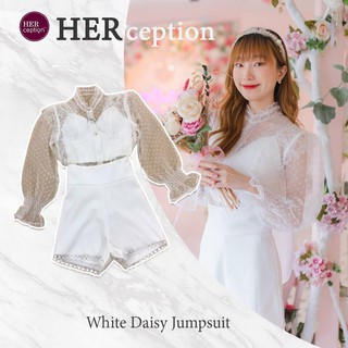 HERception BRAND การันตีเสื้อผ้าแบรนด์แท้  เซทกางเกงขาสั้น สีขาว นี้น่ารักมาก พลาดไม่ได้เลยจ้า แม็ตใส่คู่กับชิ้นอื่นได้