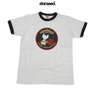 เสื้อยืด ลาย Woodstock/ringer