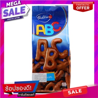 บาวเซ่นบิสกิตรูปตัวอักษรเคลือบคาราเมลรสโกโก้ 100กรัม Bausen Biscuits Letters Coated with Caramel Cocoa Flavor 100g.