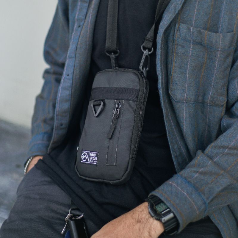 Mmosport Hanging Wallet Bronze 6.5inc Card Slot และ Hp Neck Hanging Bag