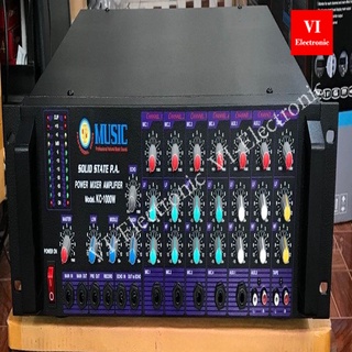 เครื่องขยายเสียง MUSIC KC-1000W เครื่องขยายเสียงหอกระจายข่าวหมู่บ้าน กำลังวัตต์ 1000 วัตต์ สินค้ารับประกัน 1ปี