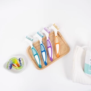 ใหม่ Remild brush แปรงทำความสะอาดรีเทนเนอร์ จัดฟันใส ฟันปลอม มี 4 สีให้เลือก