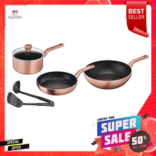 ชุดเครื่องครัว TEFAL COOK&amp;SHINE IH 6 ชิ้นTEFAL POT/LID 18CM INDUCTION COOK &amp; SHINE