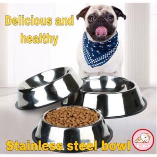 ชามสแตนเลสสำหรับสัตว์เลี้ยง ชามสแตนเลส Pet stainless steel bowl