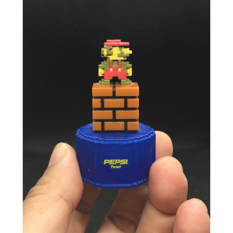 ฟิกเกอร์ งานฝา หายาก Nintendo Super Mario Bros. "MARIO STAND" Pepsi Twist Bottle Cap Figure Japanese