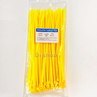 Di Shop CABLE TIES 8 นิ้ว สีดำ (100 เส้น) เหลือง