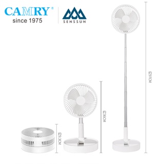 CAMRA  พัดลมUSB Fan แบบพกพาพับได้ ยืดหดได้ พัดลมชาจเก็บไฟ พัดลมตั้งโต๊ะ พัดลมตั้งโต๊ะ