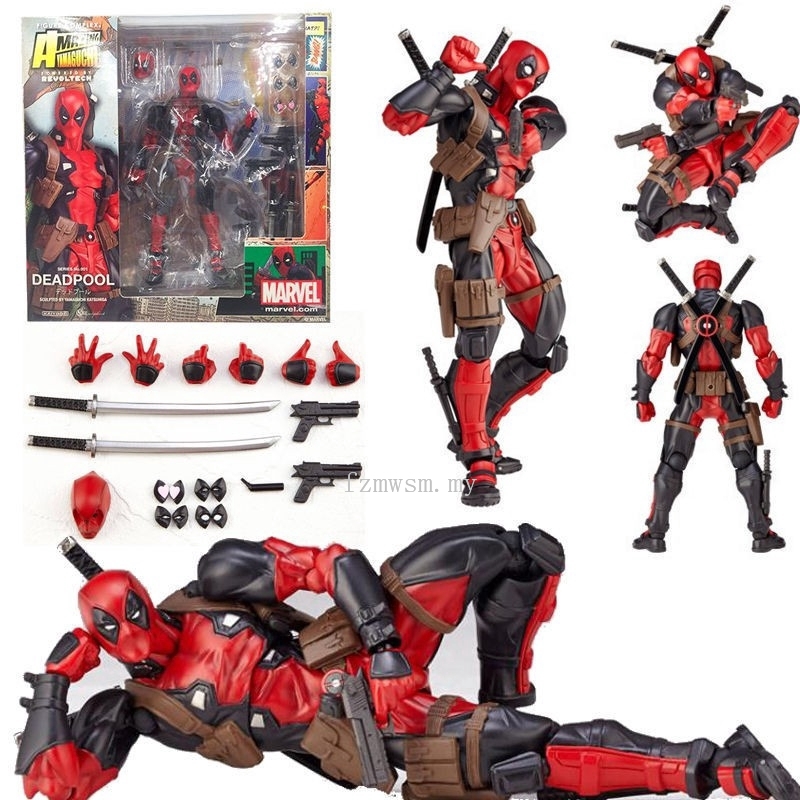 Deadpool Red Suit Marvel Legends X-men Amazing Yamaguchi รูปของเล่น