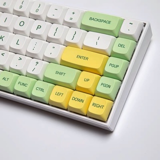 ปุ่มกดคีย์บอร์ด PBT ย้อมสี 124 คีย์ ต่อชุด สําหรับ MX Switch XDA Profile Keycaps Animal Crossing Mini