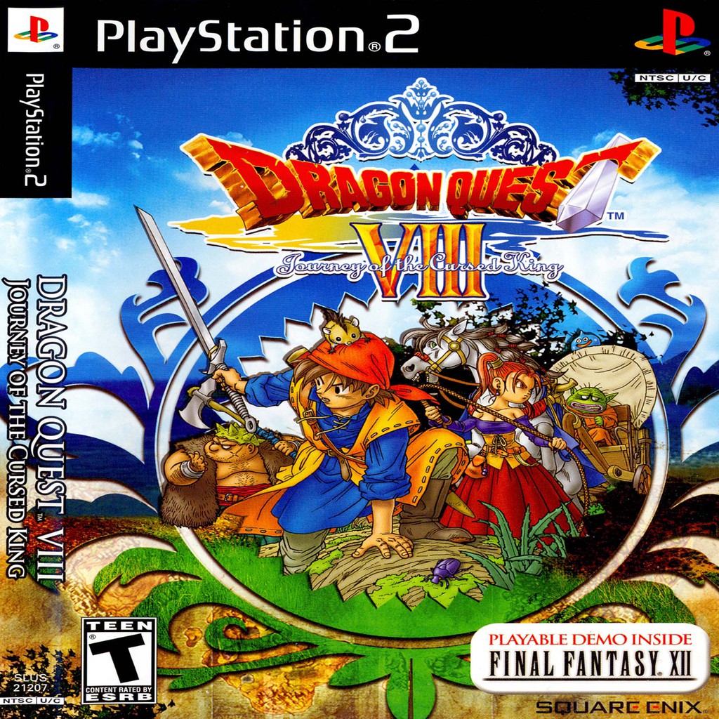 Dragon Quest Viii Journey Of The Cursed King Usa Dvd Ps2 Shopee Thailand