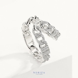 Neriza Jewelry/ Ear Cuff เพชรสังเคราะห์ เกรดพรีเมี่ยม จัดส่งฟรี พร้อมกล่อง มีใบรับประกัน NE127