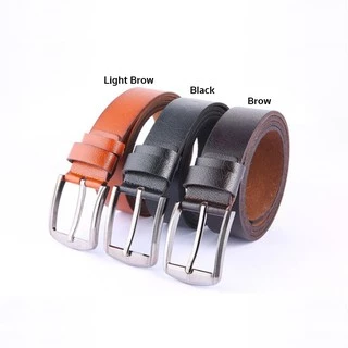 Caspa เข็มขัดผู้ชาย รุ่น BE05 เข็มขัดหนัง มี3สี ดำ น้ำตาล น้ำตาลอ่อน เข็มขัดยาว44นิ้ว