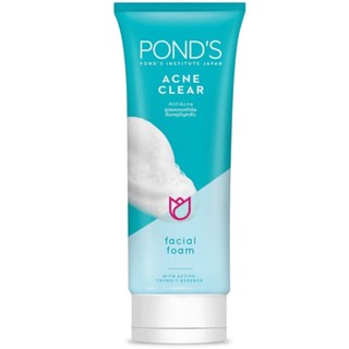 🌟 โฟมล้างหน้า สูตร แก้ปัญหาสิว พอนด์ POND’S ACNE CLEAR ANTI ACNE FACIAL FOAM 100กรัม