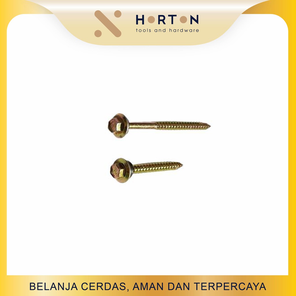 SDS WOOD ( SELF DRILLING SCREW) 12  75 ต่อชิ้น - สีเหลือง