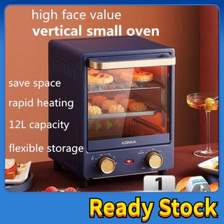 Ready StockKonka Oven Electric Oven 12L Household iMulti-functional Vertical Small Oven Capacity Malaysia 3 plug Baking