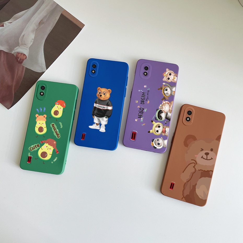 Samsung Galaxy A10 A105F A105G ลายอะโวคาโดน่ารัก ซิลิโคนเหลว เคสนิ่ม TPU ป้องกันกล้อง เคสโทรศัพท์