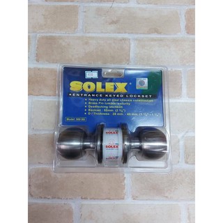 SOLEX ลูกบิด รุ่น 500 SS หัวกลม สีสเตนเลส