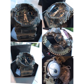 Casio G-Shock นาฬิกาข้อมือผู้ชาย สีเขียวทหาร/สภาพ90%