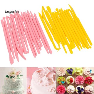 Lgsz☼ปากกาแกะสลัก โมเดลเค้ก น้ําตาล 14 ชิ้น DIY