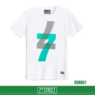 7th Street เสื้อยืด รุ่น RSN001 ขาว ของแท้ 100%