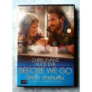 📀 DVD BEFORE WE GO (2014) : กิ๊กกั๊ก รักข้ามคืน 📌ผลงานการกำกับของ คริส อีแวนส์✨สินค้าใหม่ มือ 1 อยู่ในซีล