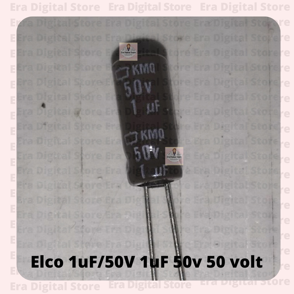 Elco 1uF/50V 1uF 50v 50 โวลต์