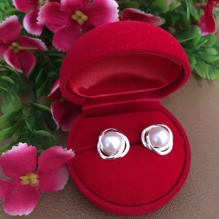 Pearl stud earring (92.5% silver)