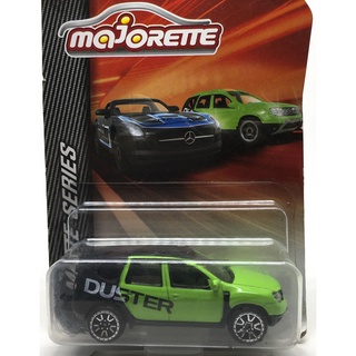 Majorette Dacia Duster Facelift - Stripe Sides - Matte Series - Green/Black /Wheels OF5V /scale 1/64 (3") Long Package