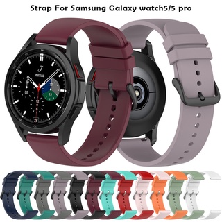 สายนาฬิกาข้อมือซิลิโคน 20 มม. สําหรับ Samsung Galaxy Watch 5 Pro smartwatch Sports Bracelet Galaxy Watch 4 46 มม. 44 มม. 42 มม. 40 มม.