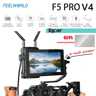 FEELWORLD F5 Pro V4 หน้าจอมอนิเตอร์ขนาด 6 นิ้วสำหรับถ่ายภาพผู้กำกับ, หน้าจอมอนิเตอร์การส่งภาพด้วยตาเดียว