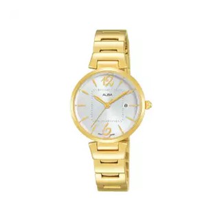 ALBA PRESTIGE Quartz Ladies นาฬิกาข้อมือผู้หญิง สายสแตนเลส สีทอง รุ่น AH7Q74X,AH7Q74X1