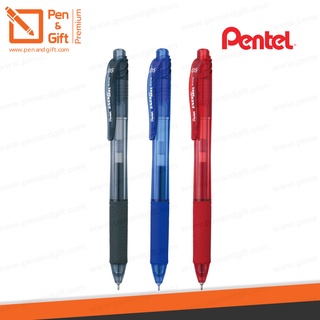 ปากกาหมึกเจล Pentel Energel X BL105, BL107, BL110 Gel Pen - มีสี ดำ, น้ำเงิน, แดง เปลี่ยนไส้ได้ ปากกาเพนเทลแท้ 100%