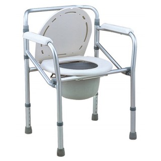 เก้าอี้นั่งถ่ายอลูมิเนียม พร้อมถัง พับได้ COMMODE CHAIR รุ่น FS894L