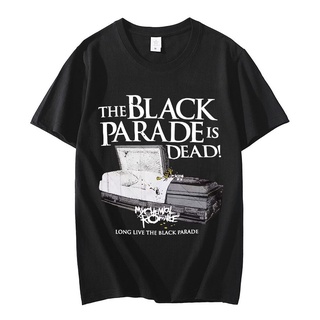 T-shirt  เสื้อยืด พิมพ์ลาย My Chemical Romance Mcr Dead สีดํา สไตล์พังก์ร็อค แฟชั่นฤดูร้อน แนวสตรีท 2022S-5XL