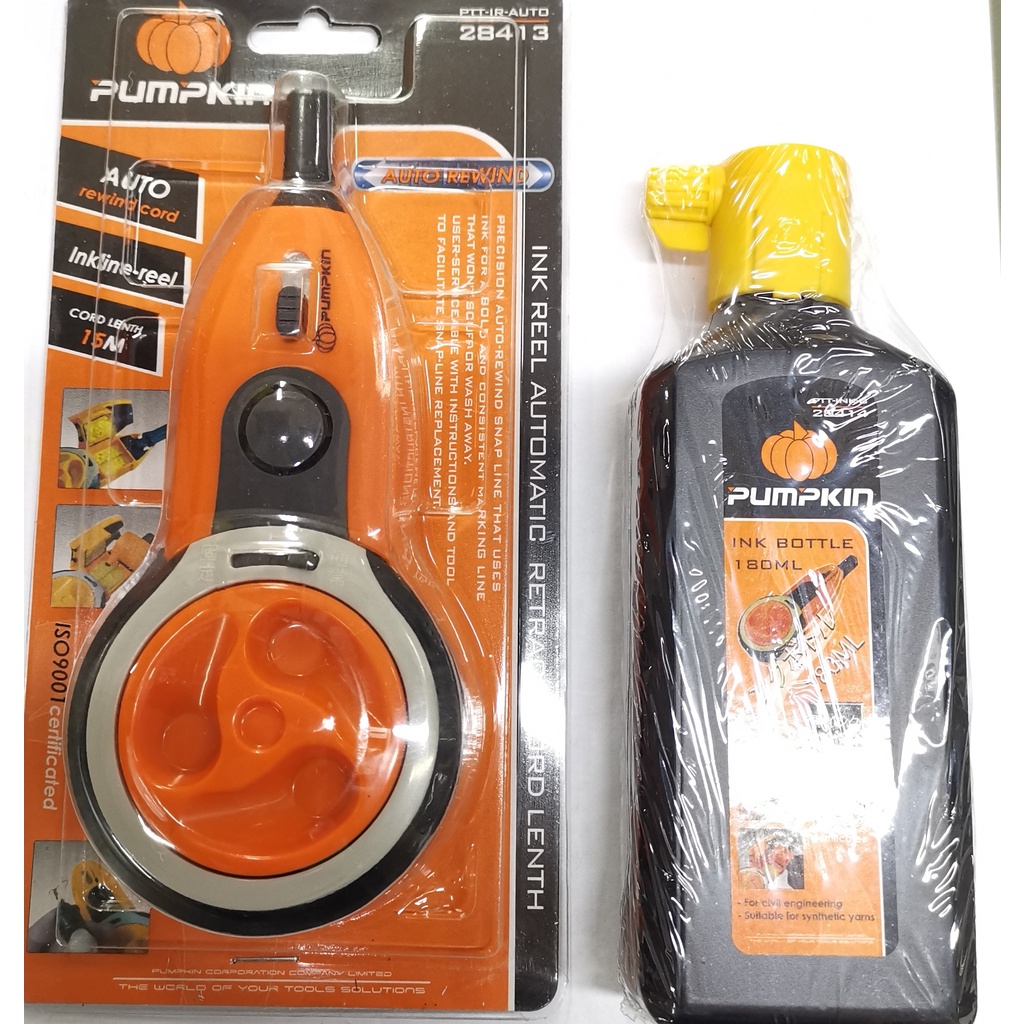 PUMPKIN​ บักเต้าตีเส้น​ AUTO​ 28413 รุ่นใช้น้ำหมึก​ PTT-IR-AUTO บักเต้าน้ำหมึก น้ำหมึกบักเต้า 28414 PTT-INK-B บักเต้าลาน