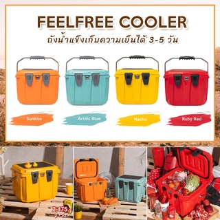 ถังน้ำแข็ง ถังเก็บความเย็น FEELFREE COOLER 25L ถังน้ำแข็งเก็บความเย็นได้ 3-5 วัน  ขนาด 25 ลิตร