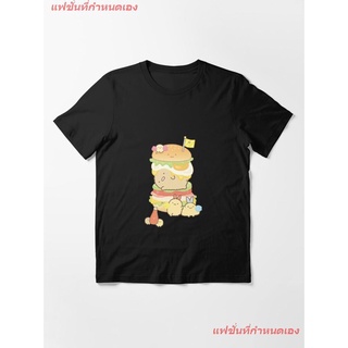 Sumikko Gurashi Burger Essential T-Shirt ริลักกูมะ เสื้อยืดผู้หญิง เสื้อยืดผู้ชาย เสื้อยืดคอกลม เสื้อยืดพิมพ์ลาย