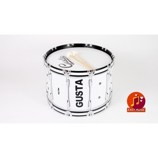 กลองใหญ่มาร์ชชิ่ง Gusta 22นิ้ว 10หลัก Marching Bass Drum พร้อมชุดสะพายเกาะอก