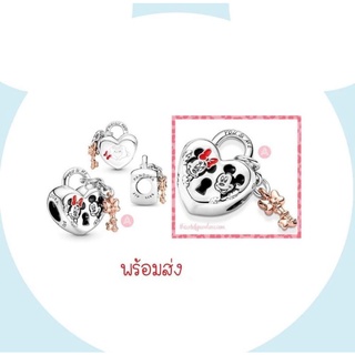 Pandora silver hanging charm กุญแจมิกกี้&amp;มินนี่