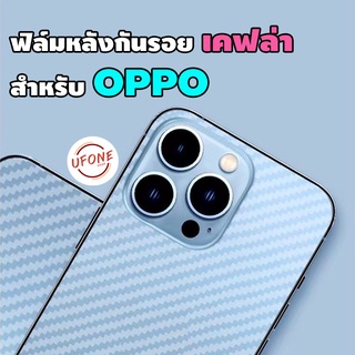 ฟิล์มหลังลายเคฟล่า สำหรับ OPPO A37|A59|F5|F7|F9|F11|F11Pro|A5s|A7|A3s