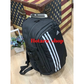 ADIDAS SPORT 3Stripe BACKPACK กระเป๋าเป้สไตล์สปอร์ตแต่งแถบสีขาวสามแถบดูโดดเด่น