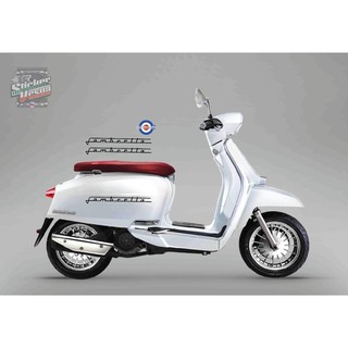 Lambretta sidepanel stickers สติ๊กเกอร์ ปิดข้างรถ 1 คู่