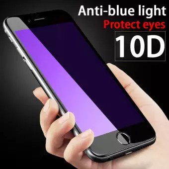 OPPO กระจกนิรภัย 10D Anti Blue Light/ป้องกันรังสีเต็มรูปแบบ OPPO F11 PRO A3S/C1 A52 A52S A53 A72 A73