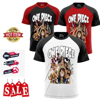 พร้อมส่ง เสื้อยืด พิมพ์ลายอนิเมะ BAJU ONE PIECE ส่งฟรีไปรษณีย์