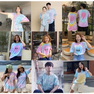 เสื้อมัดย้อม สีพาสเทลสุดเกาหลี! ผ้าคอตตอน100%งานทำมือแท้! มัดย้อมพาสเทลพร้อมส่ง! Tubbies.bkk