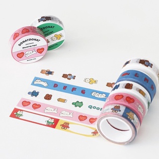 DONATDONAT Masking Tape Ver.3 เทปตกแต่ง ลิขสิทธิ์แท้ Romane