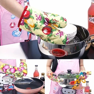 Ahlanya ถุงมือกันความร้อน ถุงมือไมโครเวฟ จัดเก็บสะดวก จัดส่งคละลาย Cooking gloves